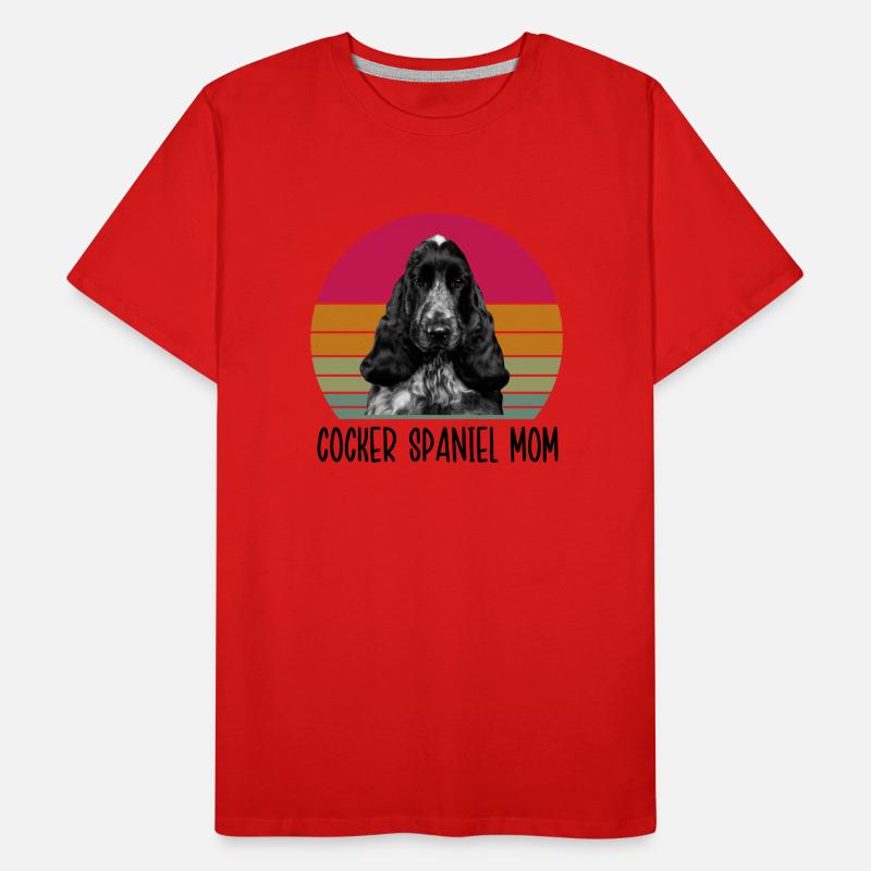 Cocker Spaniel Maman T-shirt bio Premium Homme