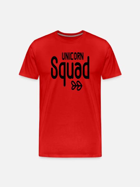 Unicorn Squad - Men's Premium Organic T-Shirt - red