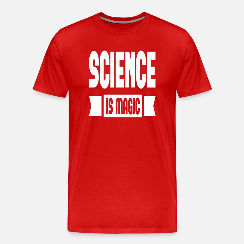 Science Is Magic - Männer Premium Bio T-Shirt - Rot