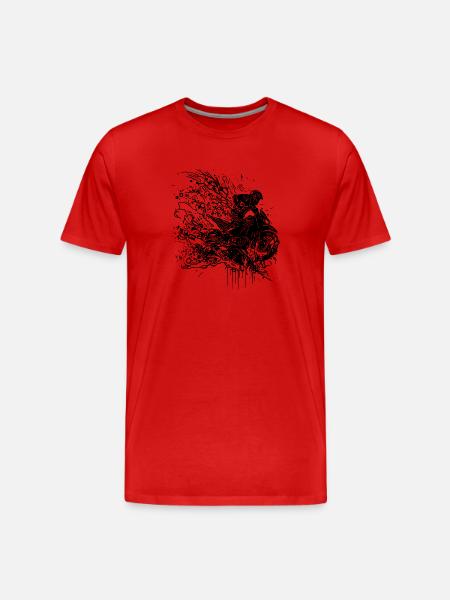 Racing Motorcycle Splash Style - Men's Premium Organic T-Shirt - red