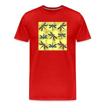 Important - T-shirt bio Premium Homme - rouge - Devant - Damien (186cm)