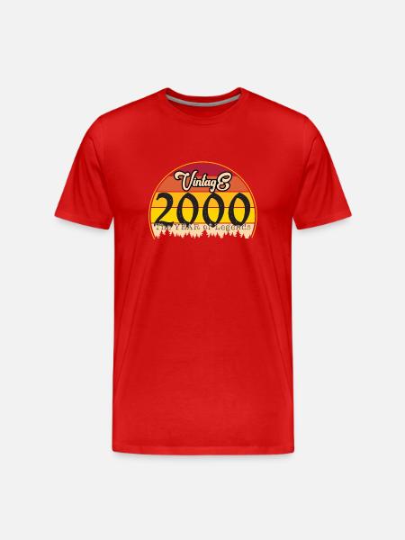 Millésime 2000 - T-shirt bio Premium Homme - rouge