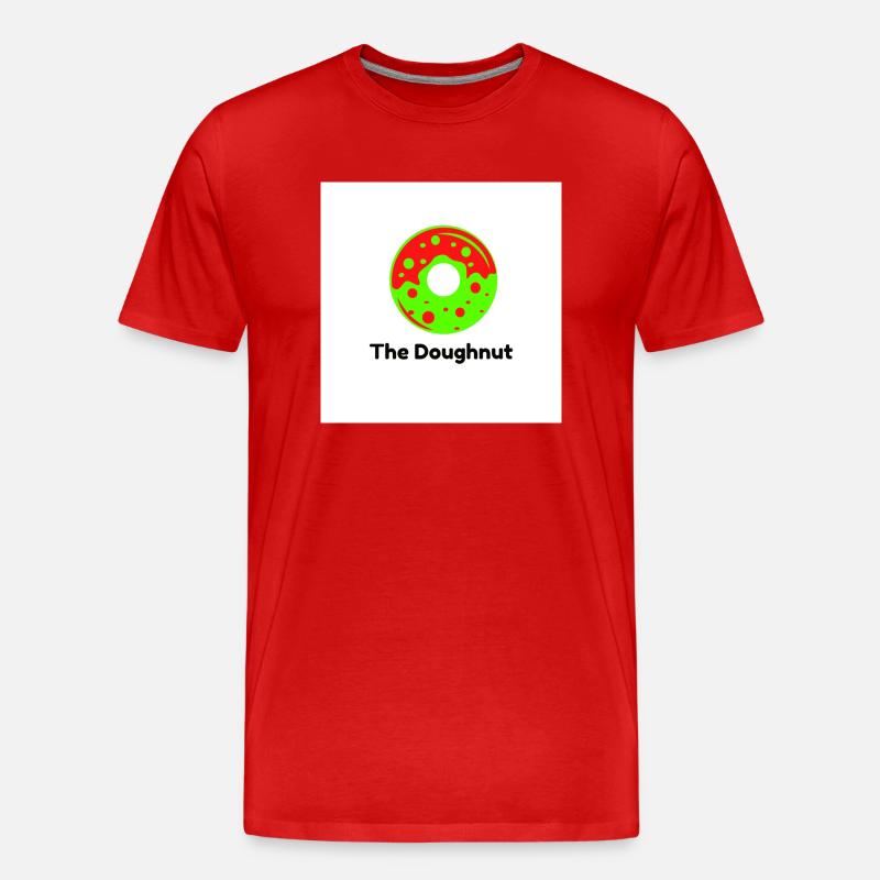 The Doughnut - Männer Premium Bio T-Shirt - Rot