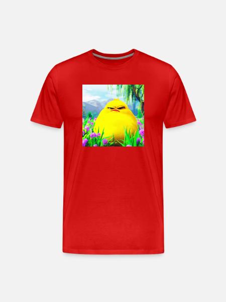 grumpie chick the original - Men's Premium Organic T-Shirt - red
