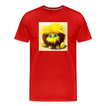 the cuddle No.2 - Men's Premium Organic T-Shirt - red - Front - Damien (186cm)