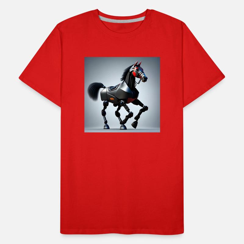 Cheval Robot Version 1 T-shirt bio Premium Homme