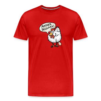 Mother bukaaa!! - Men's Premium Organic T-Shirt - red - Front - Damien (186cm)