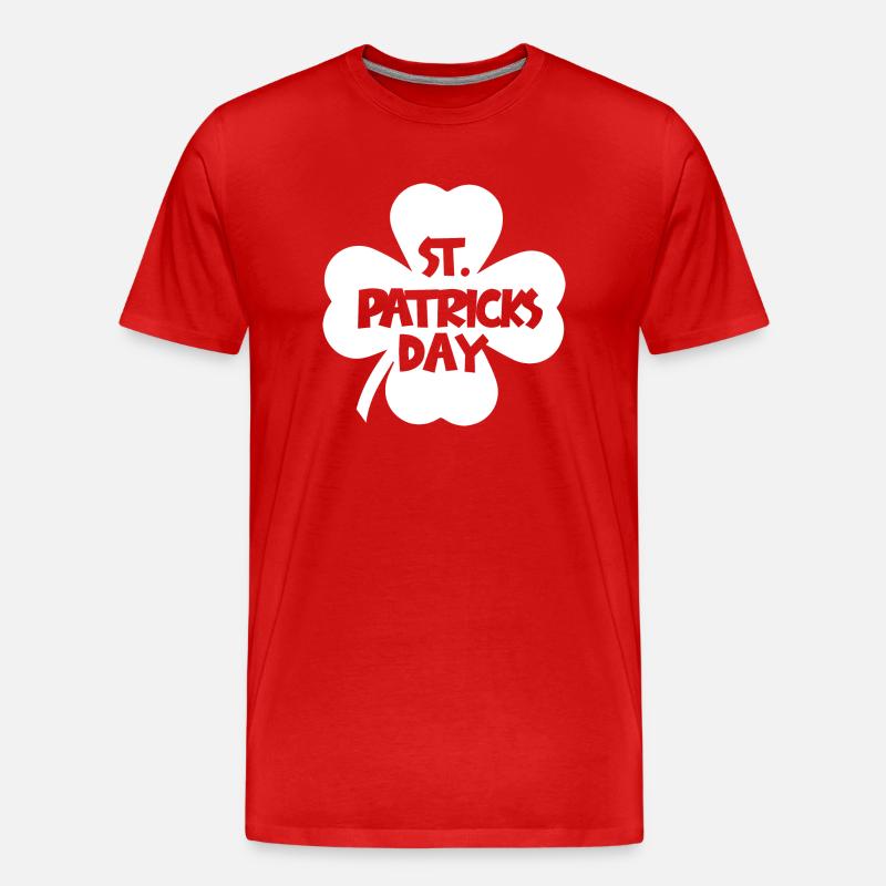 Fête de la Saint-Patrick - T-shirt bio Premium Homme - rouge