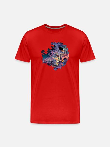 TRIPPY - Men's Premium Organic T-Shirt - red
