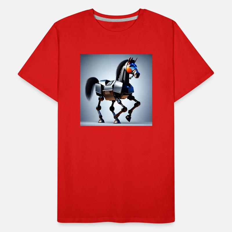 Robot Cheval Version 2 T-shirt bio Premium Homme