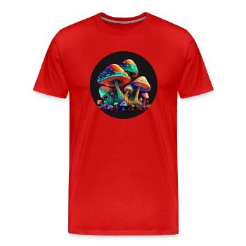 CHAMPIGNONS POURRIS - T-shirt bio Premium Homme - rouge - Devant - Damien (186cm)