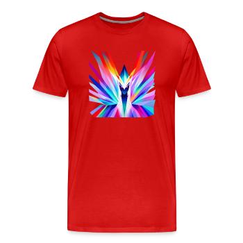 Colorful Goddess - Men's Premium Organic T-Shirt - red - Front - Damien (186cm)