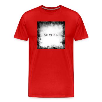 Crystal Blaze Clear - Men's Premium Organic T-Shirt - red - Front - Damien (186cm)