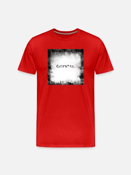Crystal Blaze Clear - Men's Premium Organic T-Shirt - red