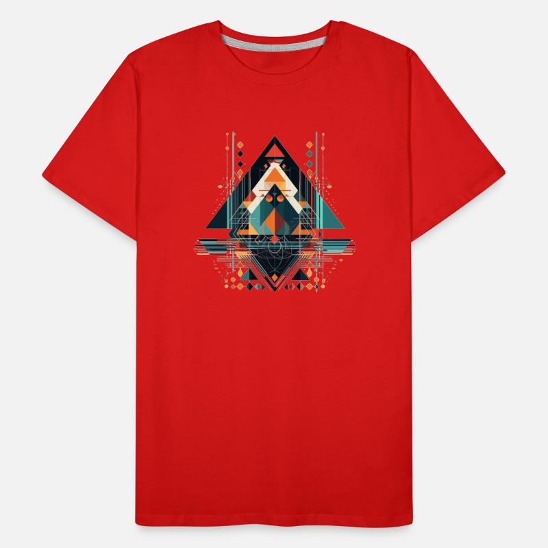 Cool geometric ethno motif Men's Premium Organic T-Shirt