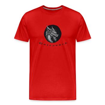 Unleashed - Men's Premium Organic T-Shirt - red - Front - Damien (186cm)