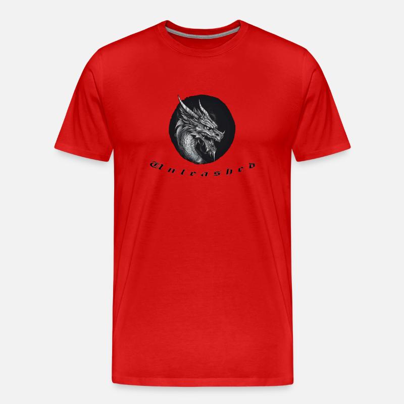 Unleashed - Männer Premium Bio T-Shirt - Rot