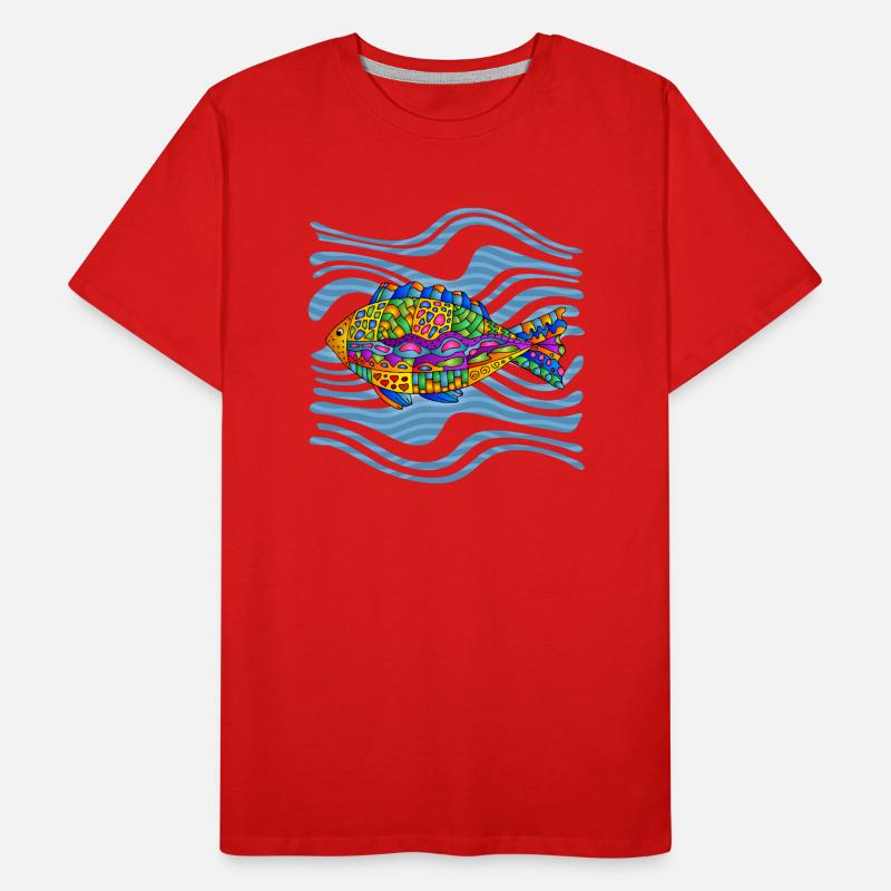 Fish Men's Premium Organic T-Shirt