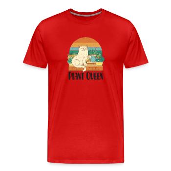 Reine des plantes - T-shirt bio Premium Homme - rouge - Devant - Damien (186cm)