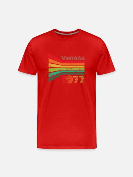 Millésime 1977 - T-shirt bio Premium Homme - rouge