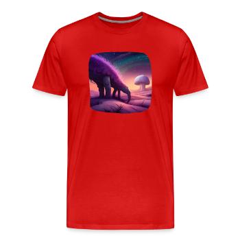 Fantasy creature mystical - Men's Premium Organic T-Shirt - red - Front - Damien (186cm)