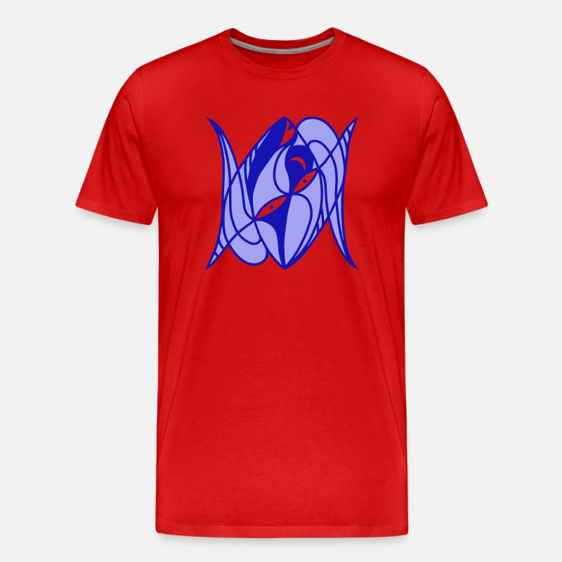 Metamorphose. Evolutionäre Verwandlung - Männer Premium Bio T-Shirt - Rot