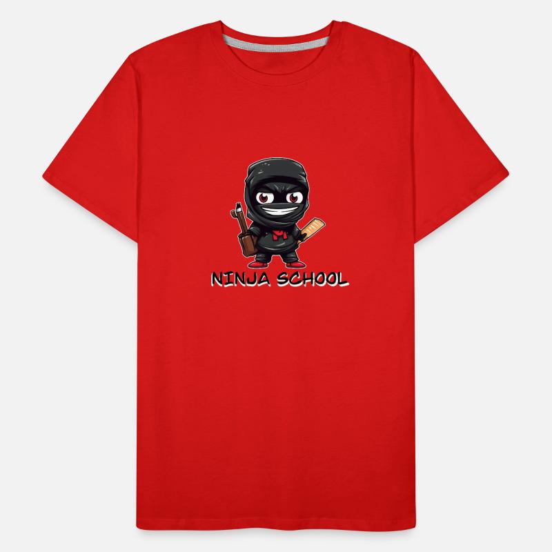 École Ninja T-shirt bio Premium Homme
