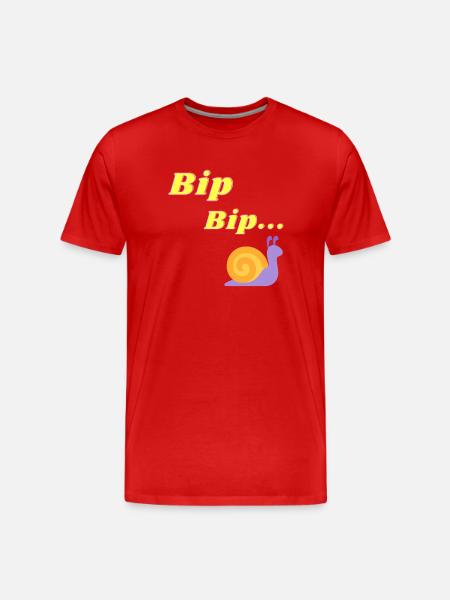Bip Bip Printing - Fun Designs - Men's Premium Organic T-Shirt - red
