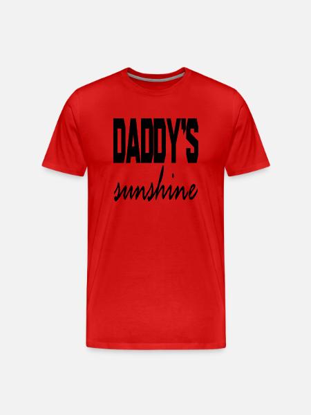 Daddy ́s Sunshine - Men's Premium Organic T-Shirt - red