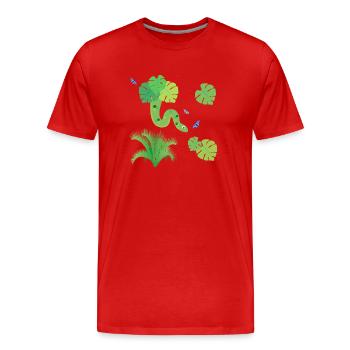 La fièvre de la jungle - T-shirt bio Premium Homme - rouge - Devant - Damien (186cm)