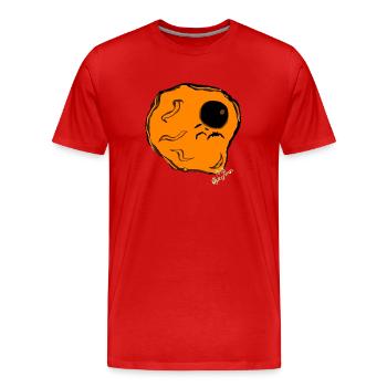 Mein Spiegelei. - Männer Premium Bio T-Shirt - Rot - Vorne - Damien (186cm)