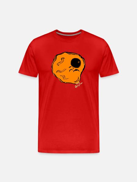 My fried egg. - Men's Premium Organic T-Shirt - red