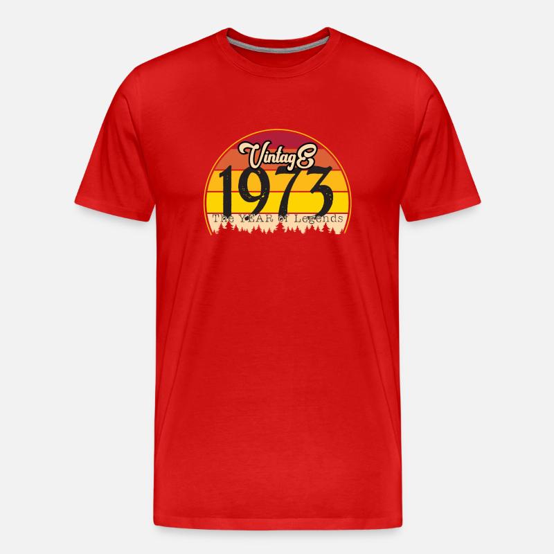 Millésime 1973 - T-shirt bio Premium Homme - rouge