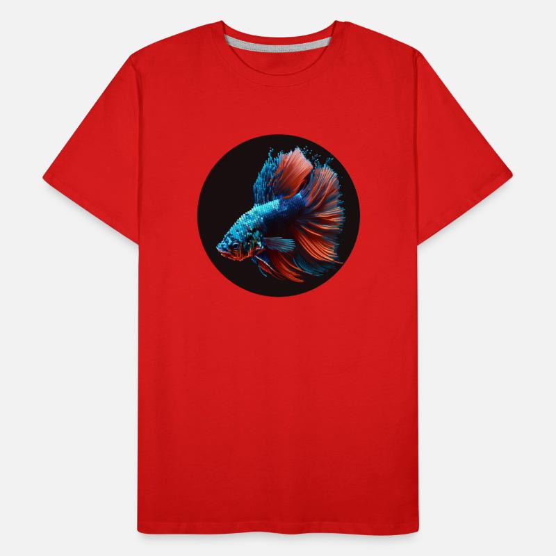 Kampffisch / Beta Splendens Männer Premium Bio T-Shirt