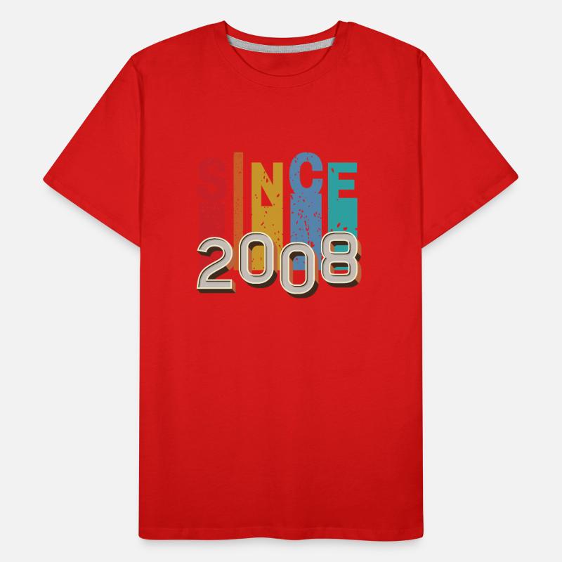 Seit 2008 retro Männer Premium Bio T-Shirt