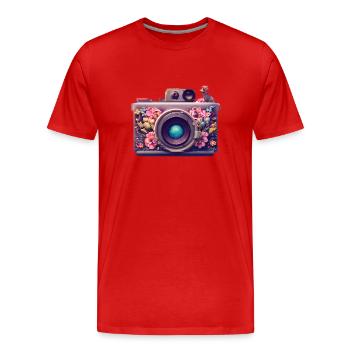 Photographe drôle Photographier Photographes Photographes - T-shirt bio Premium Homme - rouge - Devant - Damien (186cm)