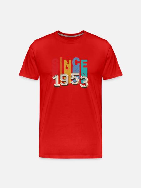 Since 1953 retro - Men's Premium Organic T-Shirt - red