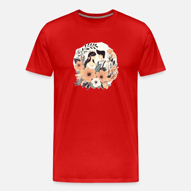 Ehepaar - Männer Premium Bio T-Shirt - Rot