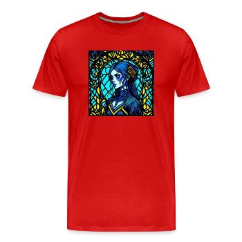 Gothic-Mädchen - Männer Premium Bio T-Shirt - Rot - Vorne - Damien (186cm)