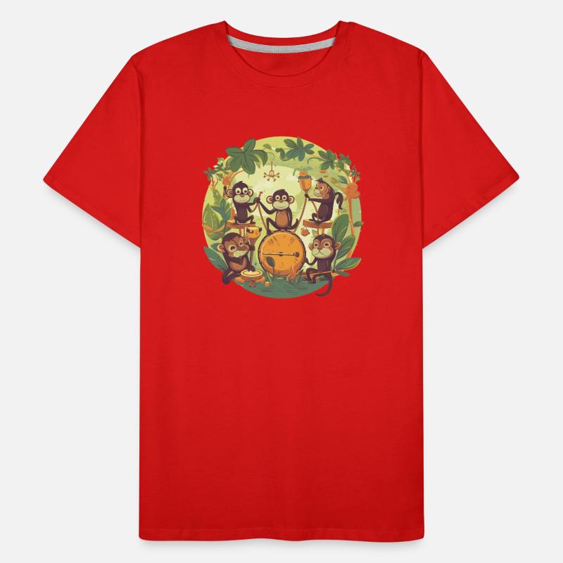 Monkey Party Männer Premium Bio T-Shirt