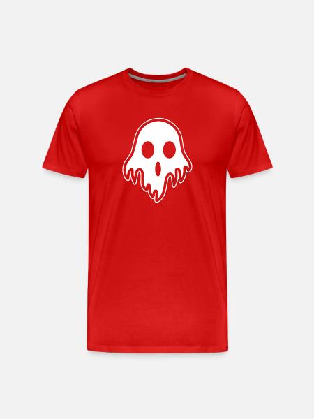 Ghost Ghosts Witching Hour Halloween - Men's Premium Organic T-Shirt - red