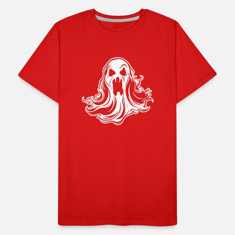 Ghost Ghosts Witching Hour Halloween Men's Premium Organic T-Shirt