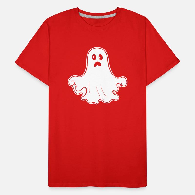 Ghost Ghosts Witching Hour Halloween Men's Premium Organic T-Shirt