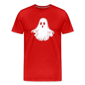 Ghost Ghosts Witching Hour Halloween - T-shirt bio Premium Homme - rouge - Devant - Damien (186cm)