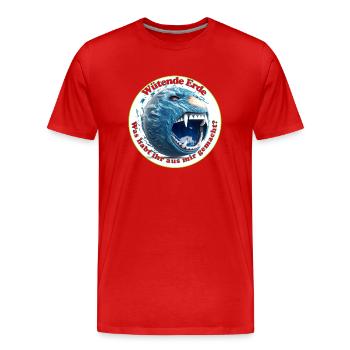Si la terre pouvait crier - T-shirt bio Premium Homme - rouge - Devant - Damien (186cm)