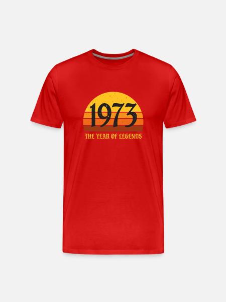 Millésime 1973 - T-shirt bio Premium Homme - rouge
