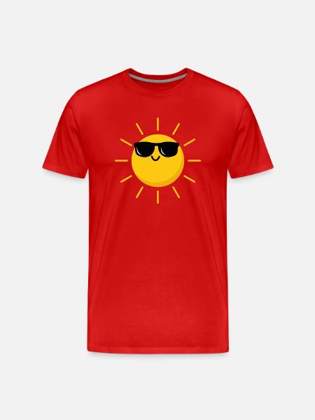 Sun glasses - Men's Premium Organic T-Shirt - red