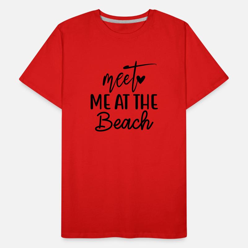 Rencontrez-moi à la plage T-shirt bio Premium Homme