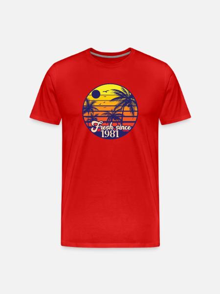 Millésime 1981 - T-shirt bio Premium Homme - rouge