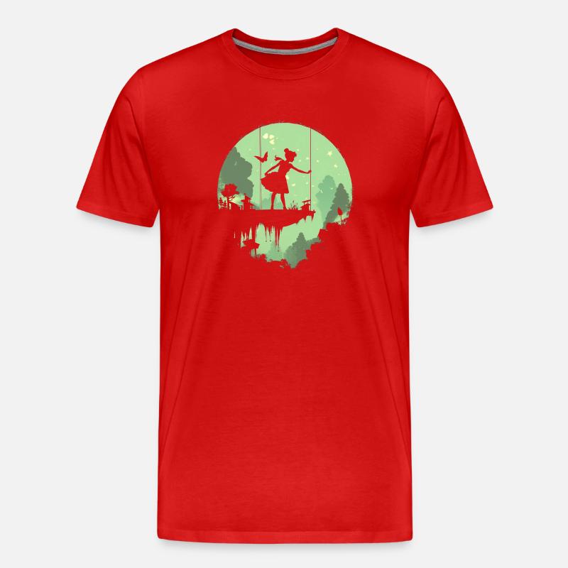 Peter and Wendy - Männer Premium Bio T-Shirt - Rot